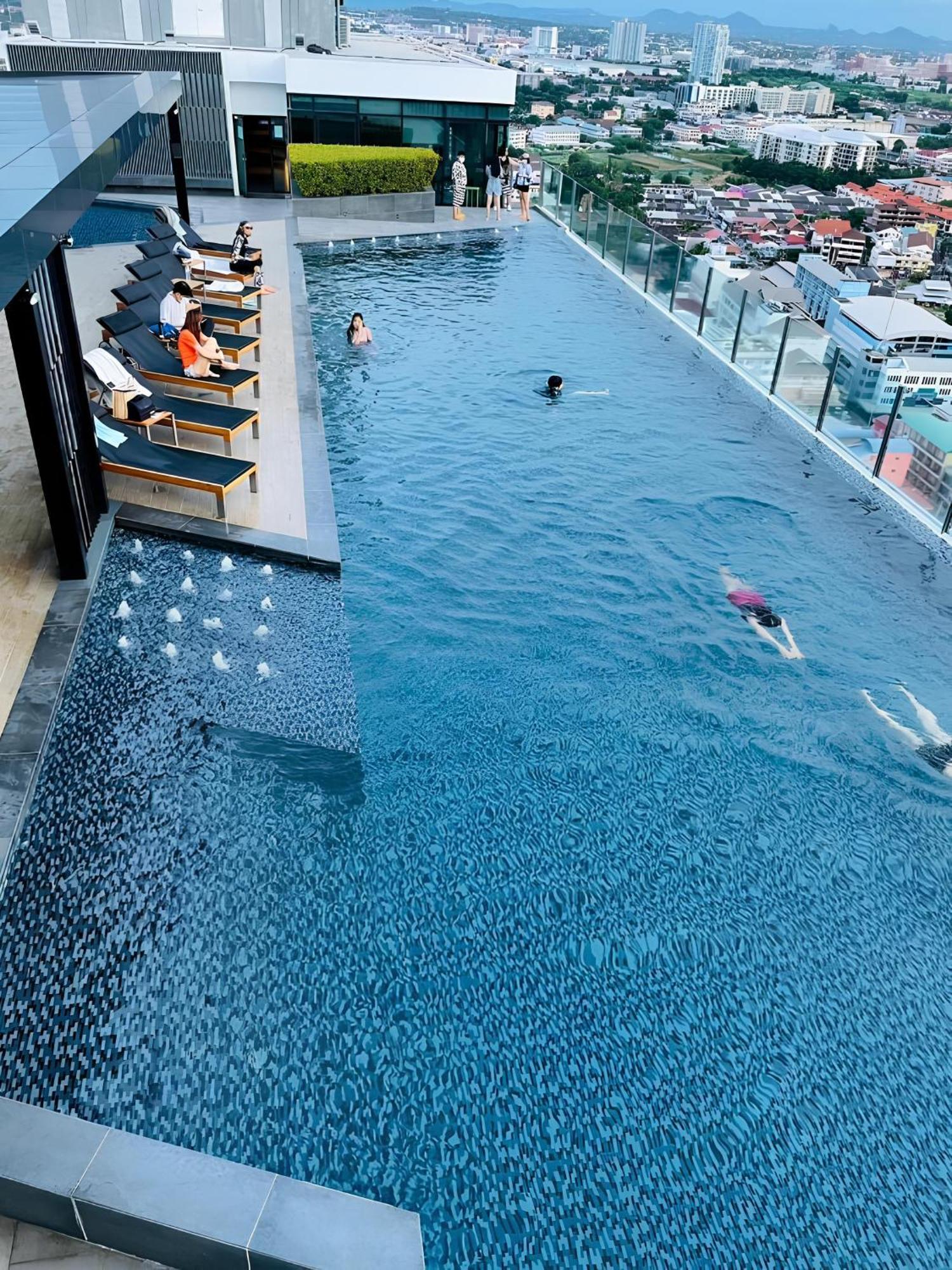 Great Location With Infinity Pool - Central Pattaya Daire Dış mekan fotoğraf